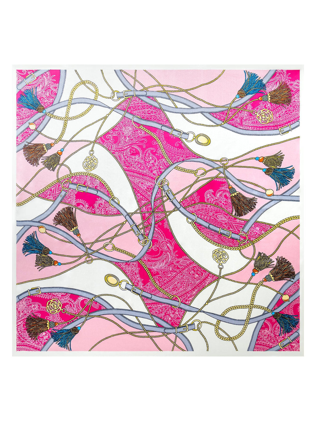 100% Mulberry Silk Printed Square Shawl Scarf 88*88cm